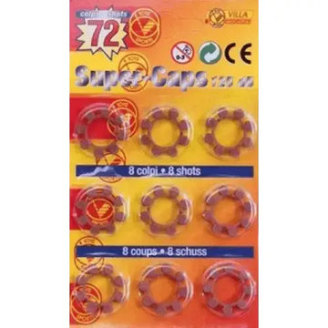 Blister 72 colpi pistola giocattolo - Villa - 8006812051010