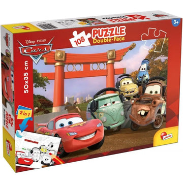 CARS Puzzle double-face 108 pezzi - Lisciani - 8008324047987