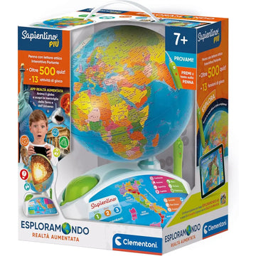 Esploramondo Sapientino Più Mappamondo Realtà Aumentata - Clementoni - Giocattoli educativi - 8005125160327