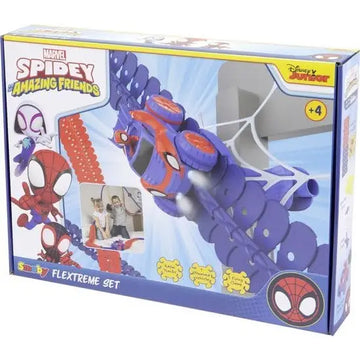 Pista FleXtreme Spidey Smoby - Set auto da corsa giocattolo - 3032161809182