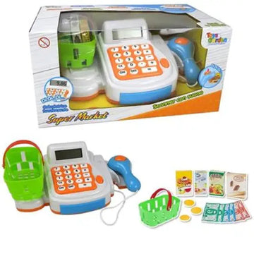 Registratore Di Cassa Elettronico Con Scanner E Display Super Market - Toys Garden - Dispositivi elettronici giocattolo