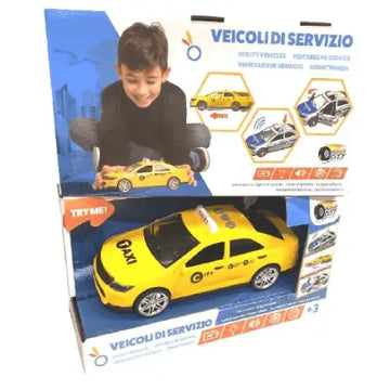 Taxi Veicolo Giocattolo con luci e suoni - hungary toys - Automobili - 5999572780135