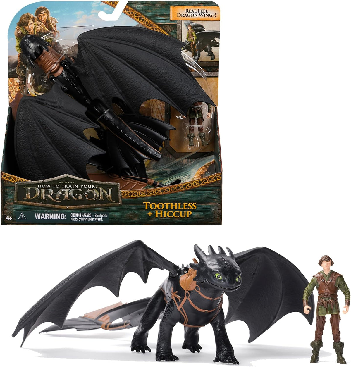 Giocattoli DreamWorks Dragons | Sdentato & Hiccup – Drago e Vichingo 4+