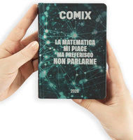 COMIX - Diario Mignon Plus Giornaliero 16 Mesi, Diario Scuola 2026-2026, con Copertina Rigida, , 9x12.5h cm, Verde