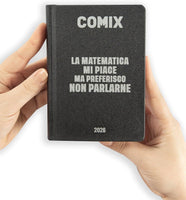 Diario Scuola Comix 2025-2026. Agenda 16 mesi mignon plus. Nero e argento