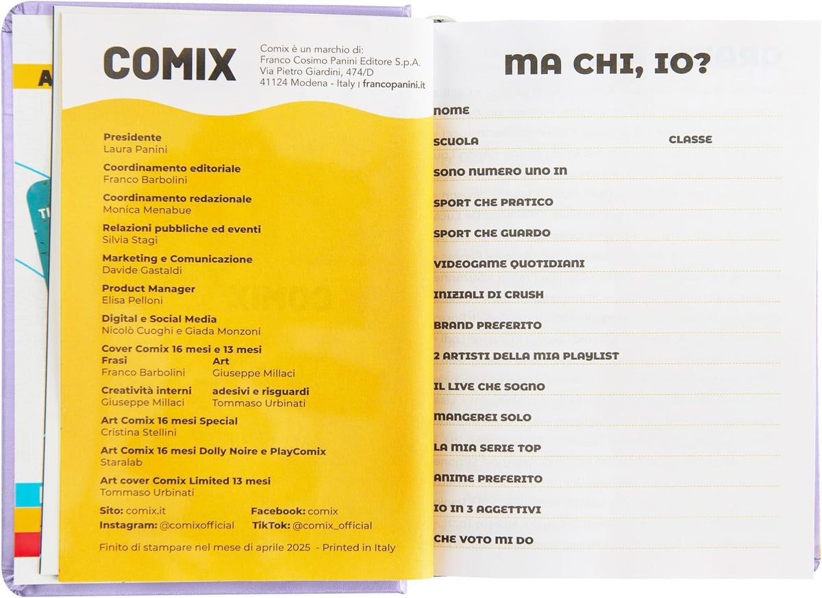 COMIX LILLA - Diario Mini Giornaliero 16 Mesi, Diario Scuola 2025-2026 - 3 70dbdeef fe57 4091 996a 80a1dd634265