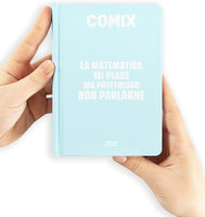 Diario scuola 16 Mesi 2025/26 - COMIX - Giornaliero Mini Azzurro