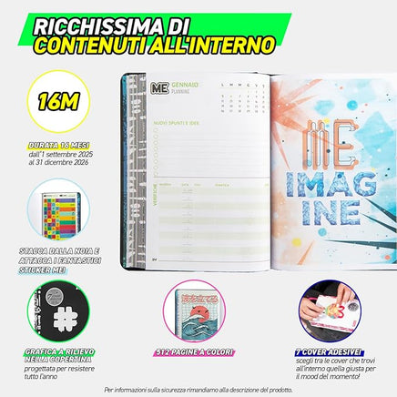 Diario scuola 16 Mesi 2025/26 - ME - Giornaliero Bianco - Giocattoli e Bambini - Toys Store8058263233101