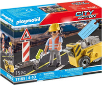 PLAYMOBIL City Action 71185 Manutenzione Stradale