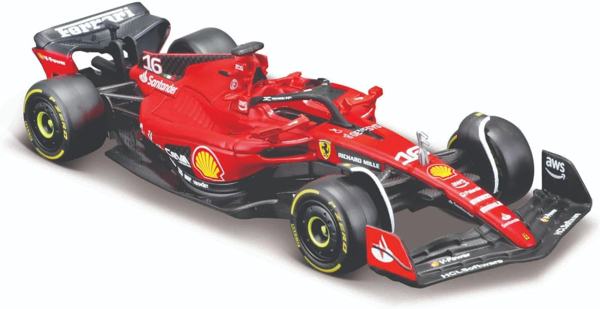 Modellino Ferrari 1:43 Burago Charles leclerc - immagine aggiuntiva 6 burago