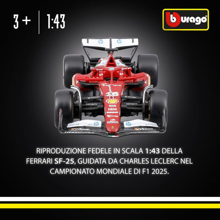 Modellino Ferrari SF-25 Leclerc 1:43 Bburago