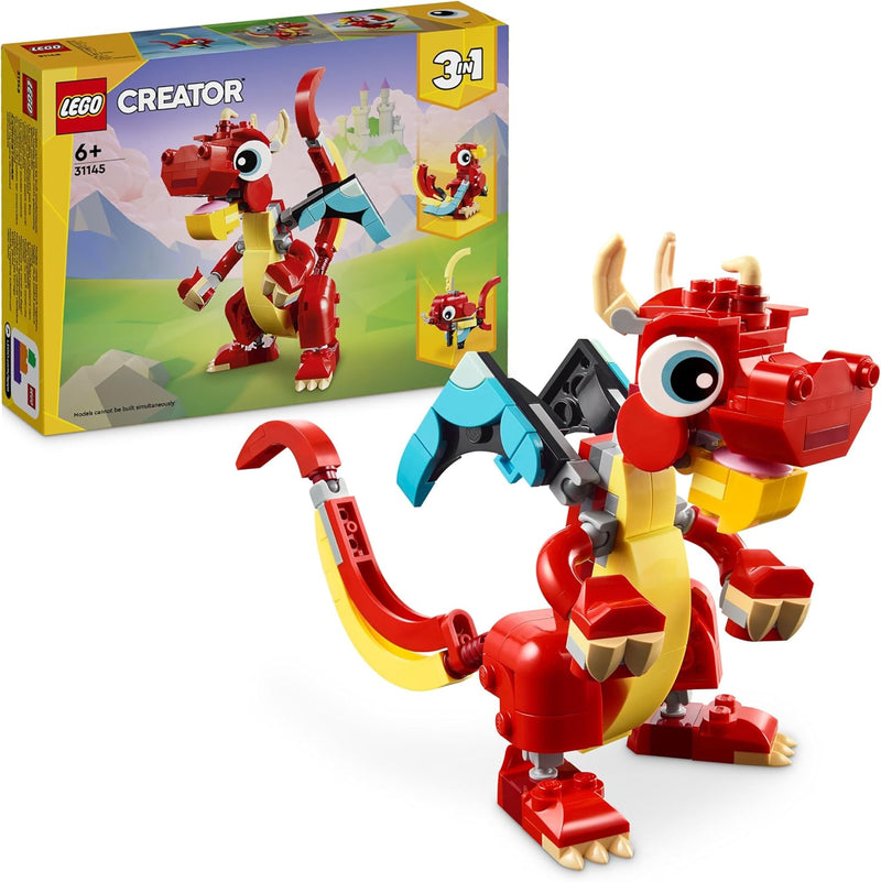 LEGO Creator 3 in 1 – Drago Rosso (31145)
