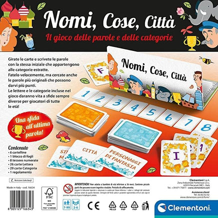 Nomi Cose e Città gioco da tavolo - Giocattoli e Bambini - Toys Store8005125166343