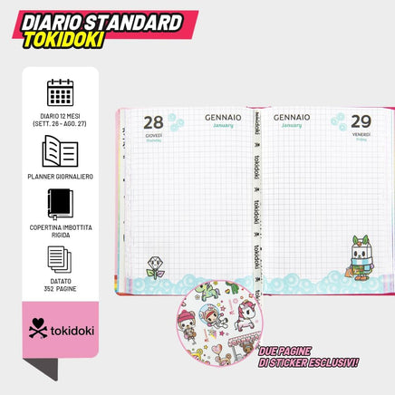 Diario scolastico Tokidoki anno 2026/2027