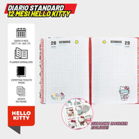 Diario Hello Kitty 2026/2027 Patch Allover – Superdiario Scuola 352 Pagine