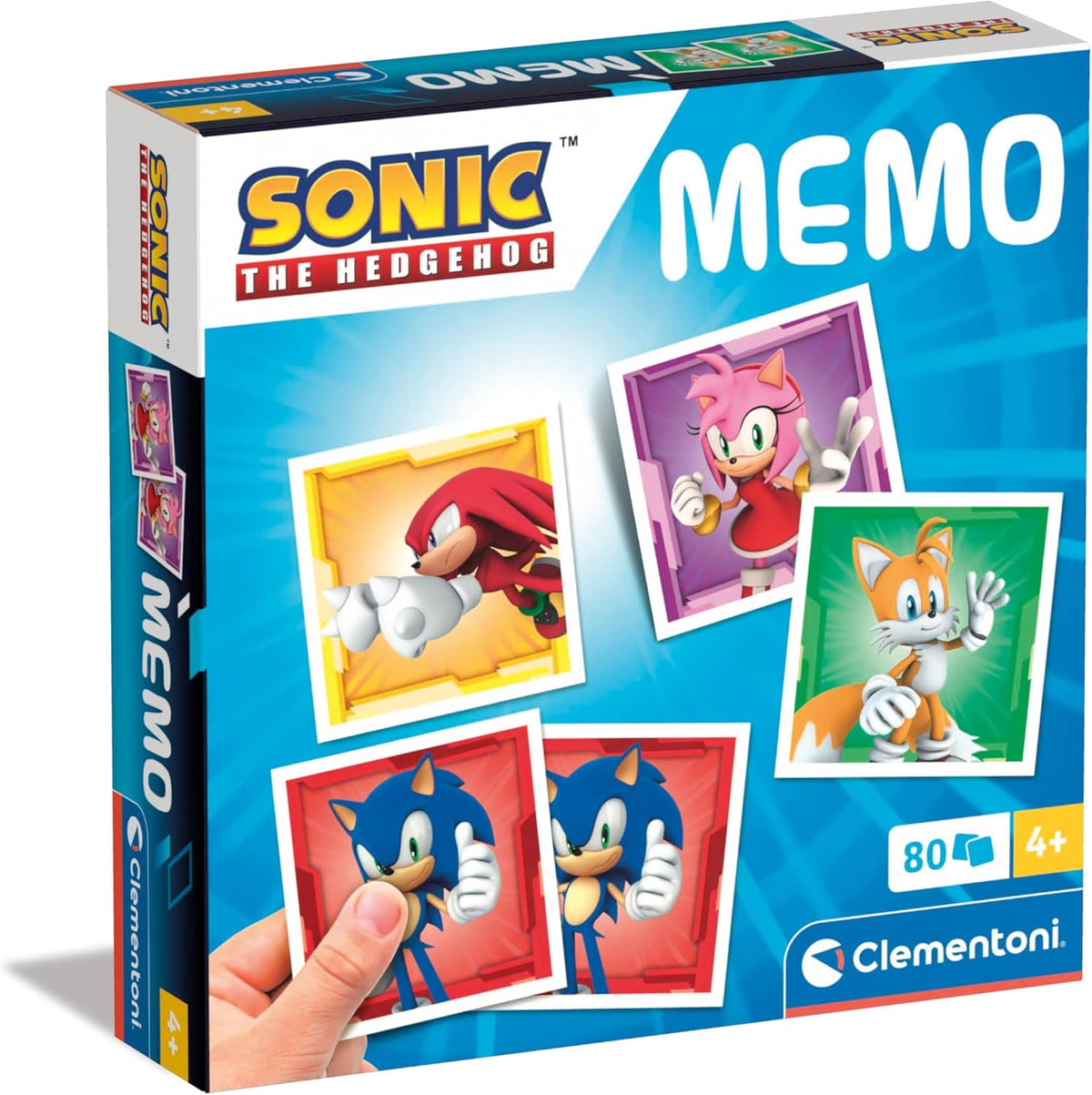 Clementoni Memory Sonic - 80 carte memori sonic
