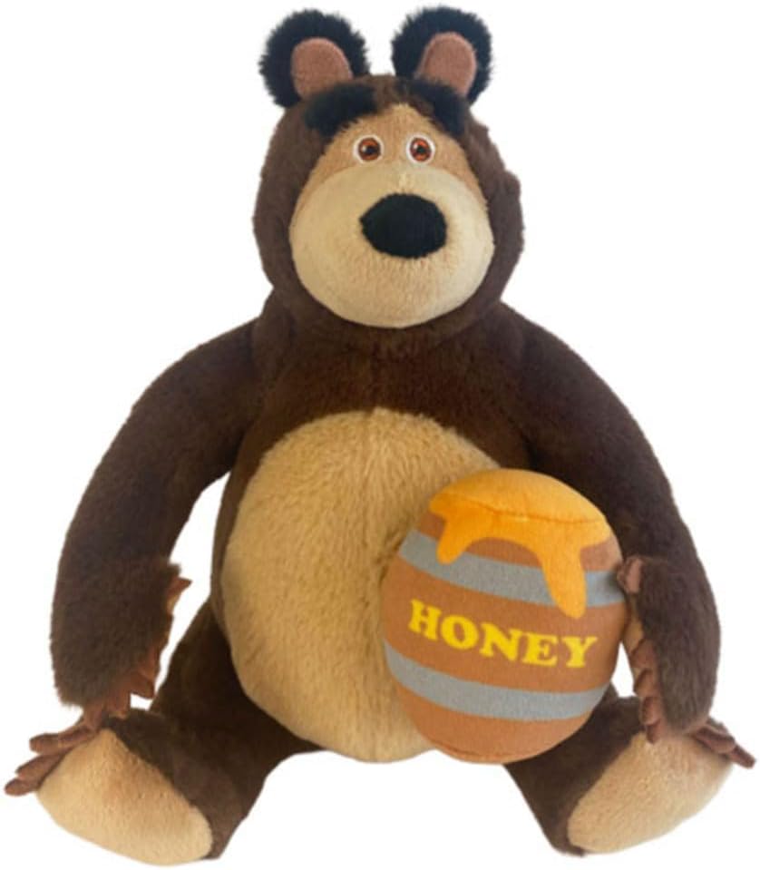Peluche Orso di Masha 25 cm con vaso di Miele