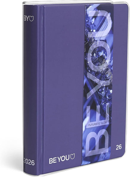 BE YOU - Diario Scuola Futuristic Glow 2025/2026, 12 Mesi