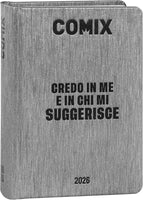 Diario 16 Mesi 2025/26 - COMIX - Giornaliero Standard Grigio