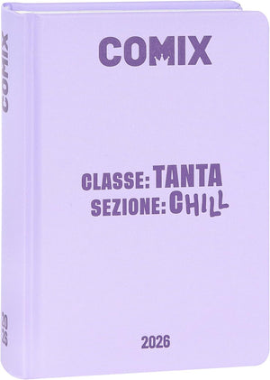 Diario Scuola 16 Mesi 2025/26 - COMIX Giornaliero Mignon Lilla