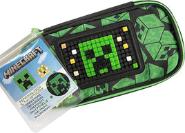 Astuccio Scuola Ovale Minecraft Verde/Nero