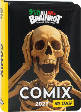 Skifidol Italian Brainrot Diario Scuola 2026/2027 Comix No Sense – Scheletro – 13 Mesi con Card