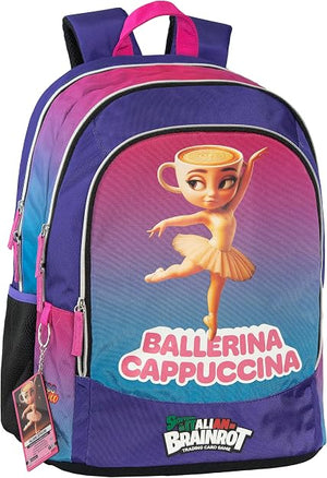 Zaino Scuola Skifidol Italian Brainrot Ballerina Cappuccina