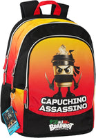 Zaino Scuola Skifidol Italian Brainrot Capuchino Assassino 3 Zip