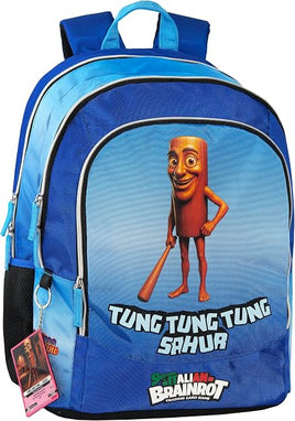 Zaino scuola Tung Tung Tung Sahur Skifidol Italian Brainrot