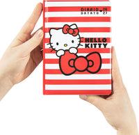 Diario Hello Kitty 2026/2027 Stripes – Superdiario Scuola Datato 12 Mesi 352 Pagine