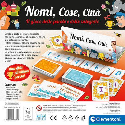 Nomi Cose e Città gioco da tavolo - Giocattoli e Bambini - Toys Store8005125166343