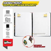 Diario Skifidol Italian Brainrot 2026/2027 Comix No Sense – 13 Mesi con Card