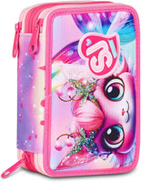 Astuccio Scuola 3 Zip SJ Gang Cat Led