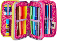 Astuccio 3 Zip SJ Gang FABLE JOURNEY Unicorno Scuola 2025/2026