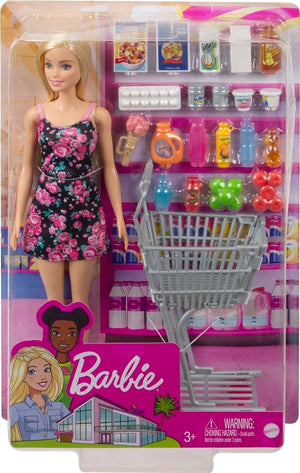 Barbie con carrello della spesa