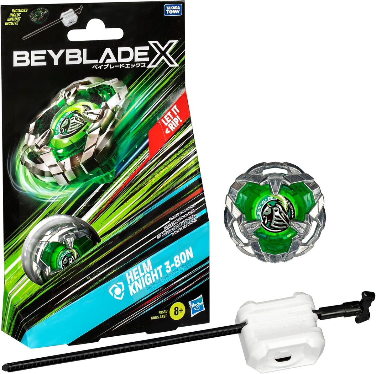 Beyblade X Helm Knight 3-80N Starter Pack Trottola e Starter - Beyblade Helm Knight