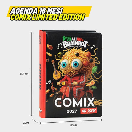 Diario Skifidol Italian Brainrot 2026/2027 Comix No Sense – 13 Mesi con Card
