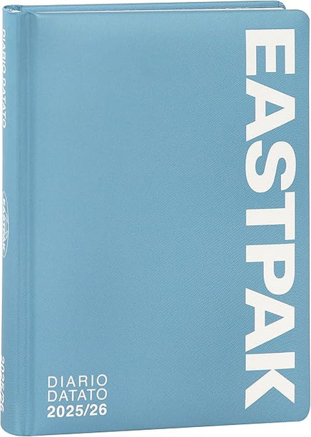 EASTPAK - Diario Scuola 2025-2026, Agenda Medium Giornaliera 13 Mesi - Diario Eastpack azzurro