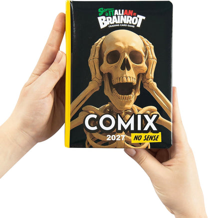 Skifidol Italian Brainrot Diario Scuola 2026/2027 Comix No Sense – Scheletro – 13 Mesi con Card