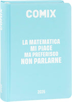 Diario 16 Mesi 2025/26 - COMIX - Giornaliero Standard Azzurro