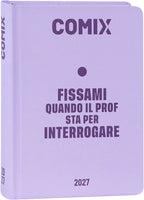 Agenda Comix 16 Mesi Mini Lilla 2026/2027 - Diario comix formato mini colore lilla