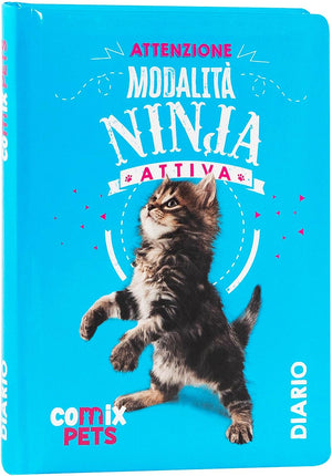 Diario Scuola Comix Pets Gatto 12 Mesi 2026/2027 Giornaliero Non Datato