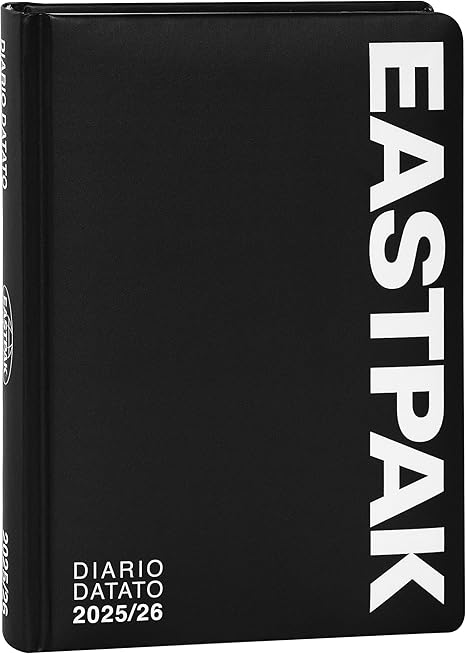 Diario ScuolaAgenda 13 Mesi 2025/26 - Eastpak - Giornaliera Nero - Diario eastpak nero