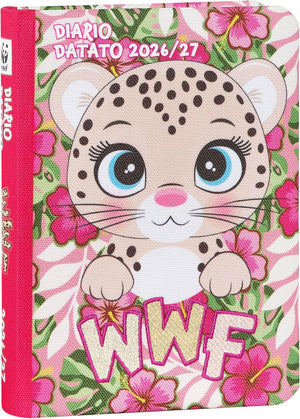 Diario Scuola WWF Ghepardo in Tessuto 12 Mesi 2026/2027