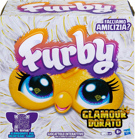 Furby Gold Glam Bianco Interattivo