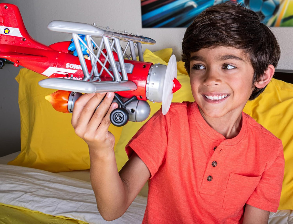 Sonic Aereo Biplano Tornado con Suoni - GIOCATTOLO SONIC AEREO