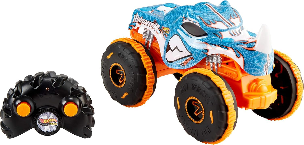 Hot Wheels Monster Trucks Rhinomite RC – Camion Telecomandato 1:24 - HOT WHEELS RHINOMITE