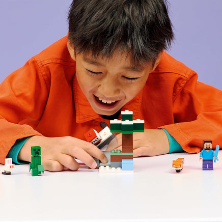 LEGO Minecraft 21583 Avventura di Steve nella Taiga