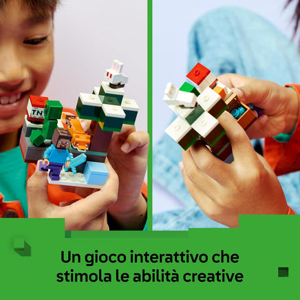 LEGO Minecraft 21583 Avventura di Steve nella Taiga