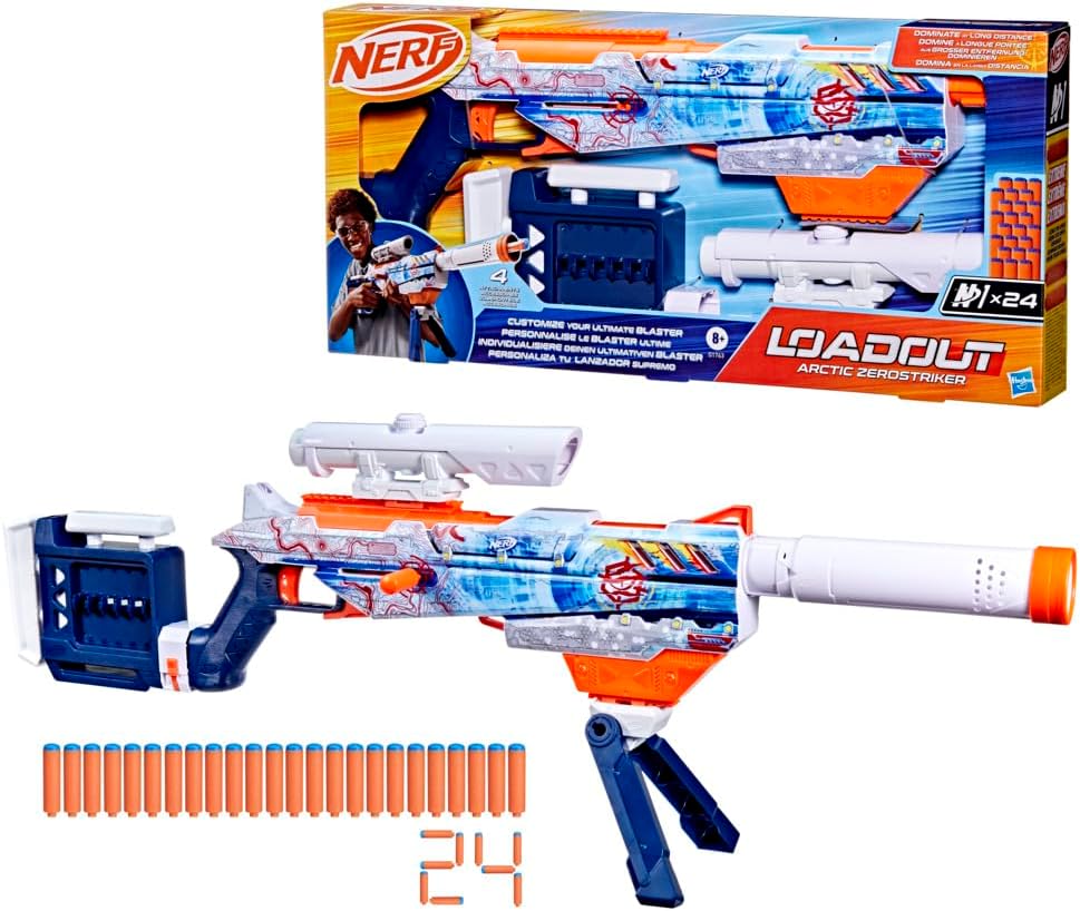 Nerf Loadout Blaster Arctic Zerostriker - Nerf Loadout arctic zerostriker
